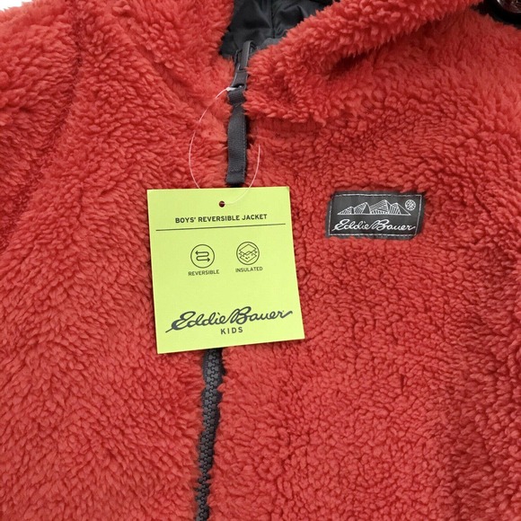 Eddie Bauer New Reversible Puffer Jacket Boys S (7/8) - Picture 11 of 12